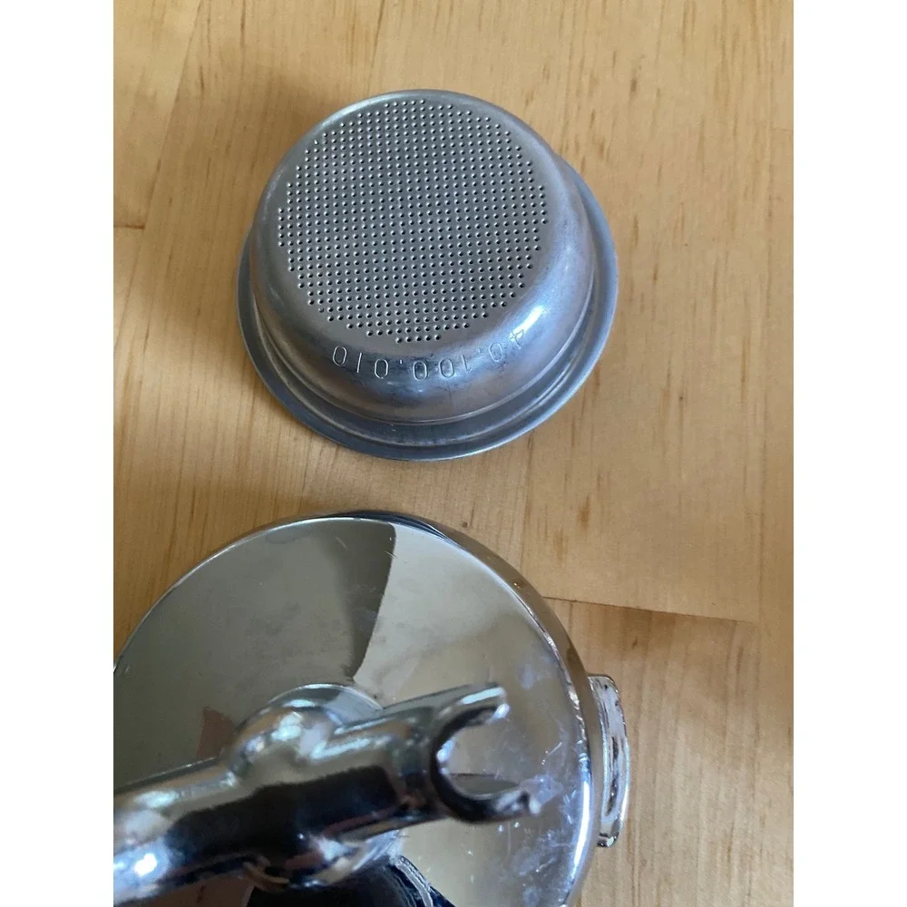Rancilio Espresso Portafilter Set 20-112-010 with Filter Baskets Lot of 3